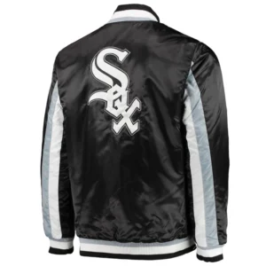 Chicago White Sox The Ace Black Satin Varsity Jacket 1
