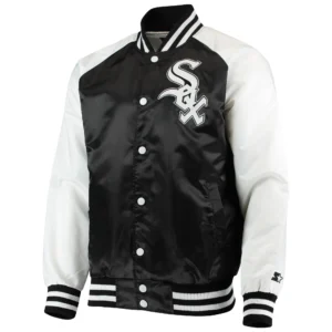 Chicago White Sox The Lead Off Hitter Full-Snap Satin Varsity Jacket