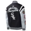 Chicago White Sox Title Holder Full-Snap Varsity Jacket – BlackGrey 1