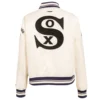 Chicago White Sox Women’s Retro Classic Satin Varsity Jacket 1