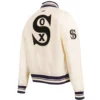 Chicago White Sox Women’s Retro Classic Satin Varsity Jacket 3