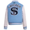 Chicago White Sox Women’s Retro Classic Wool & Leather Varsity Jacket 1