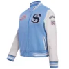 Chicago White Sox Women’s Retro Classic Wool & Leather Varsity Jacket 2