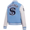 Chicago White Sox Women’s Retro Classic Wool & Leather Varsity Jacket 3