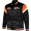 Cincinnati Bengals Big & Tall Black Varsity Jacket
