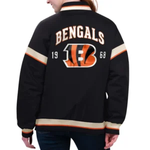Cincinnati Bengals Black Tournament Varsity Jacket 1