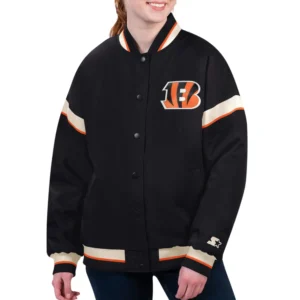 Cincinnati Bengals Black Tournament Varsity Jacket