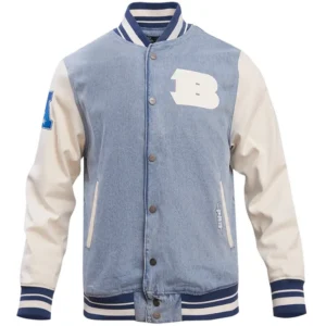 Cincinnati Bengals Blues Denim Varsity Jacket