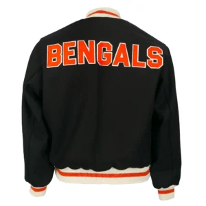 Cincinnati Bengals Ebbets Wool Varsity Jacket 1