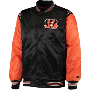 Cincinnati Bengals Enforcer Black Varsity Jacket
