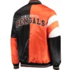 Cincinnati Bengals Leader Black Varsity Jacket 1