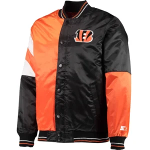 Cincinnati Bengals Leader Black Varsity Jacket