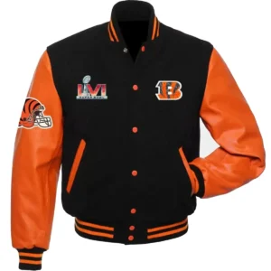 Cincinnati Bengals Letterman Wool Varsity Jacket