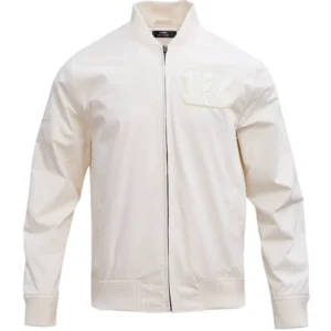 Cincinnati Bengals Neutral Varsity Cream Jacket