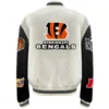 Cincinnati Bengals Off White Jeff Hamilton Jacket 1