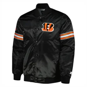 Cincinnati Bengals Pick & Roll Black Varsity Jacket