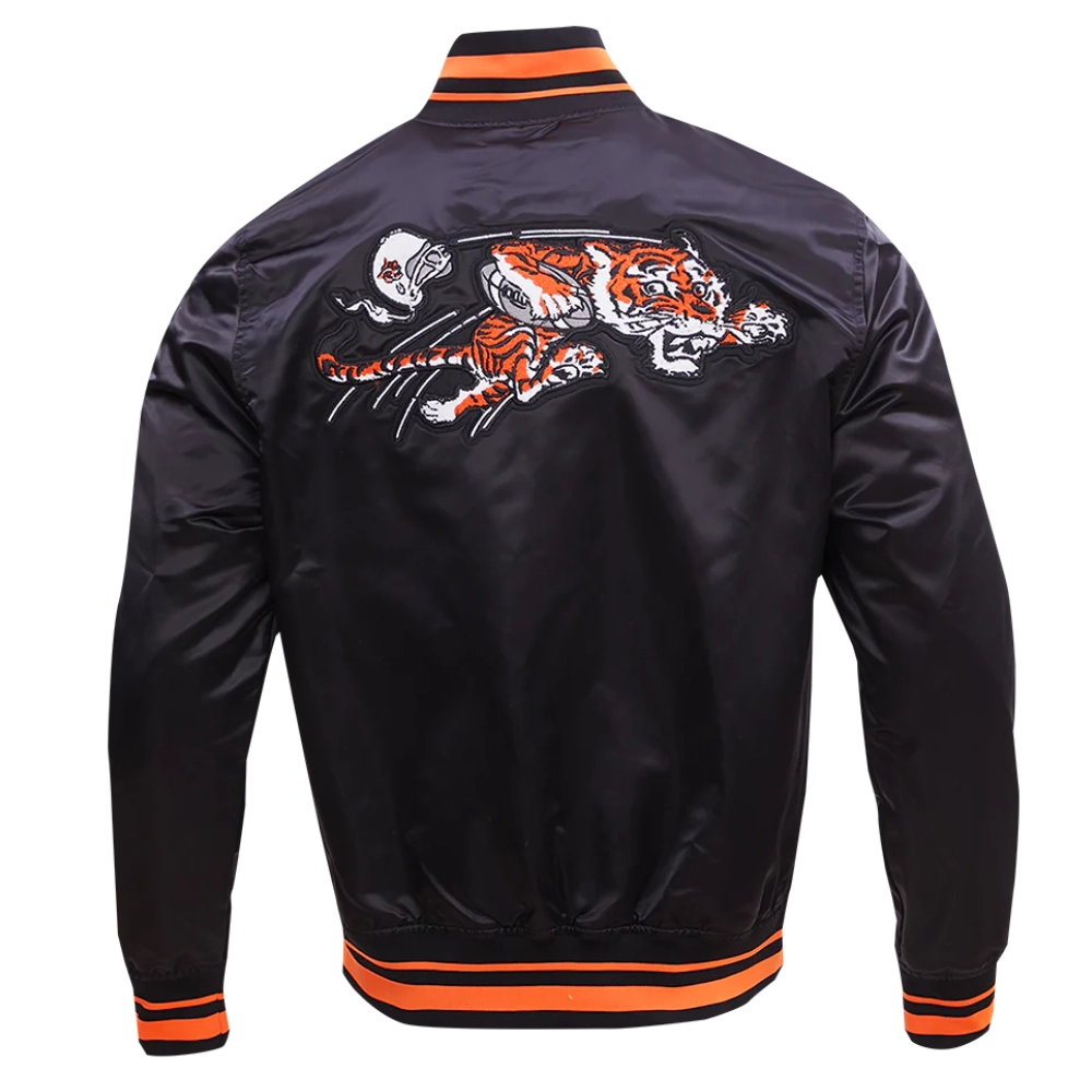 Cincinnati Bengals Retro Classic Black Varsity Jacket 1