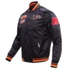 Cincinnati Bengals Retro Classic Black Varsity Jacket 3