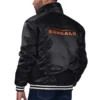 Cincinnati Bengals Satin Trucker Varsity Black Jacket 1