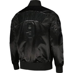 Cincinnati Bengals Triple Black Varsity Jacket 1