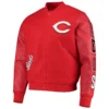 Cincinnati Reds Classic Red Wool & Leather Varsity Jacket