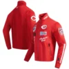 Cincinnati Reds Fast Lane Full-Zip Red Varsity Jacket 2