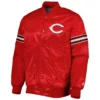 Cincinnati Reds Pick & Roll Full-Snap Satin Varsity Red Jacket