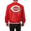 Cincinnati Reds Real Full Leather Varsity Red Jacket 1