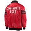 Cincinnati Reds Red The Captain II Full-Zip Satin Varsity Jacket 1