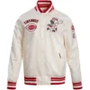 Cincinnati Reds Retro Classic Full-Snap Satin Varsity Jacket