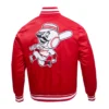 Cincinnati Reds Retro Classic Full-Snap Satin Varsity Red Jacket 1