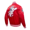 Cincinnati Reds Retro Classic Full-Snap Satin Varsity Red Jacket 3