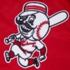 Cincinnati Reds Retro Classic Full-Snap Satin Varsity Red Jacket 4
