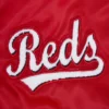 Cincinnati Reds Retro Classic Women’s Full-Snap Satin Varsity Red Jacket 5