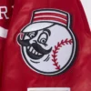 Cincinnati Reds Retro Classic Women’s Full-Snap Satin Varsity Red Jacket 6