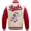 Cincinnati Reds Retro Classic Wool & Leather Varsity Jacket 3