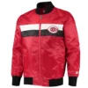 Cincinnati Reds The Ambassador Satin Varsity Red Jacket