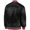 Cincinnati Reds The Diamond Full-Snap Satin Varsity Black Jacket 1