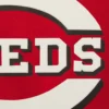 Cincinnati Reds Two Tone Handcrafted Logo RedGray Wool Varsity Jacket 2
