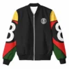 Classic 8 Ball 90s Black Bomber Polyester Jacket