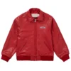 Classic Men’s 8 Ball Supreme AW19 Martin Wong Red Genuine Leather Jacket