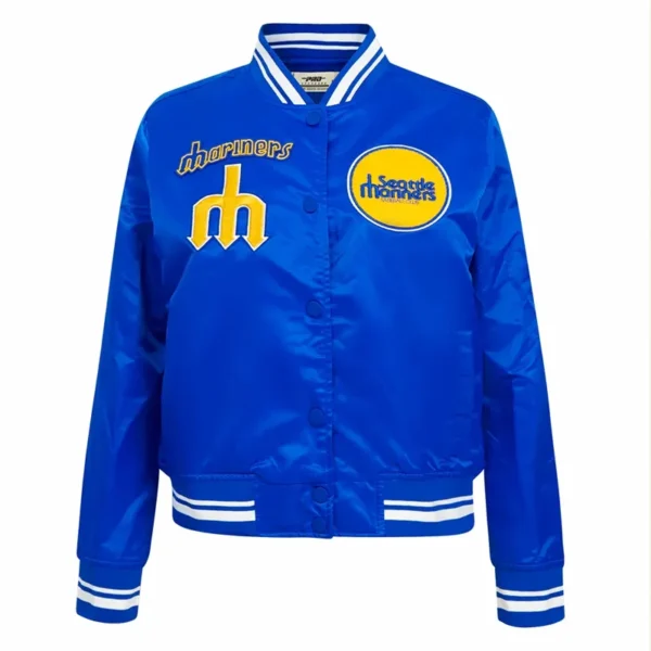 Classic Women’s Seattle Mariners Retro Blue Varsity Jacket