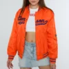 Clemson Tigers A-Game Orange Varsity Jacket 4