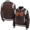 Cleveland Browns Bomber Brown Varsity Jacket 2