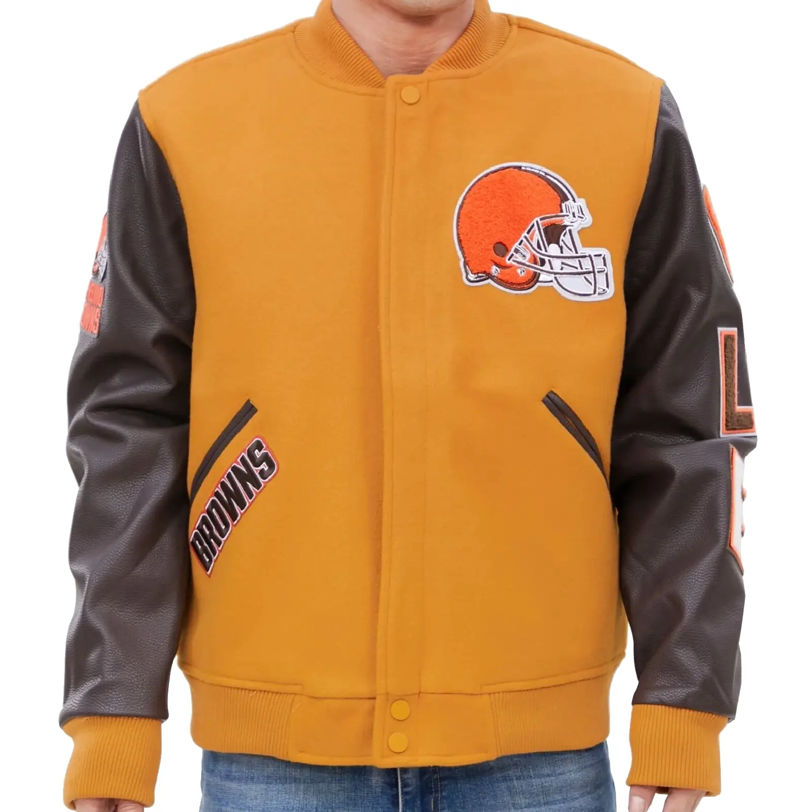 Cleveland Browns Classic Wool Varsity Jacket