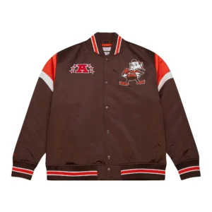 Cleveland Browns Cooperstown Heavyweight Varsity Jacket