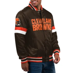 Cleveland Browns Home Game Varsity Brown Jacket