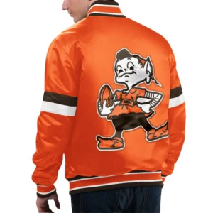 Cleveland Browns Home Game Varsity Orange Jacket 1