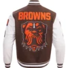 Cleveland Browns Mashup Varsity Wool Jacket 1