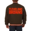 Cleveland Browns One Color Brown Varsity Jacket 1